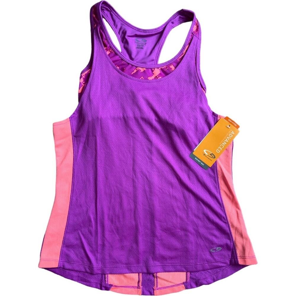 Champion Duo Dry Max  Fuschia/Peach Pink Tank Top, XS